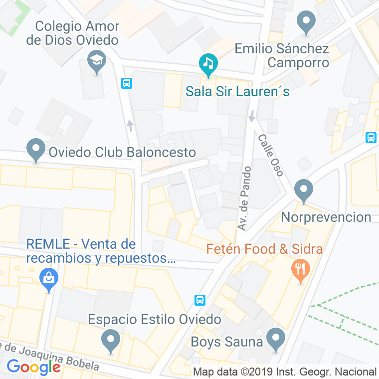 Código Postal calle Escultor Navascues en Oviedo