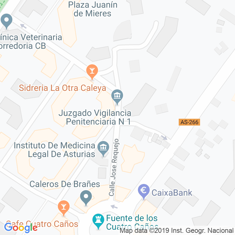 Código Postal calle Jose Requejo en Oviedo