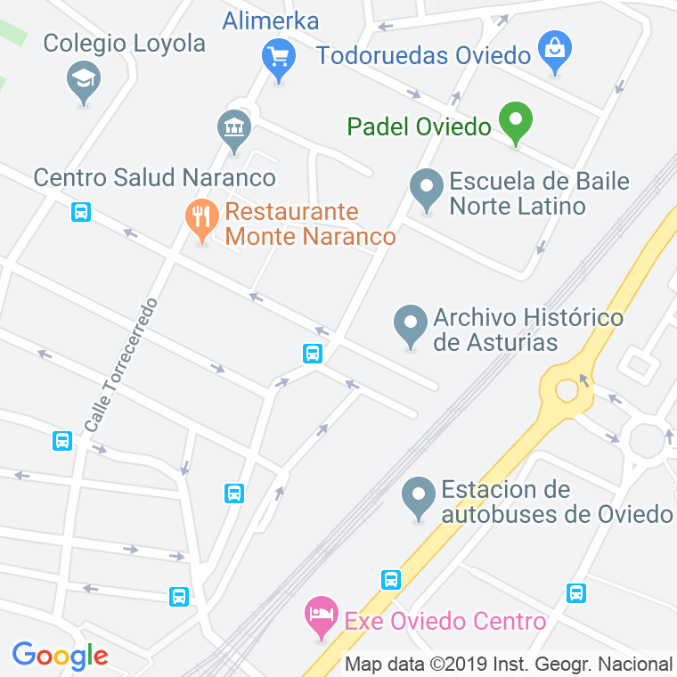 Código Postal calle Arcipreste De Hita en Oviedo