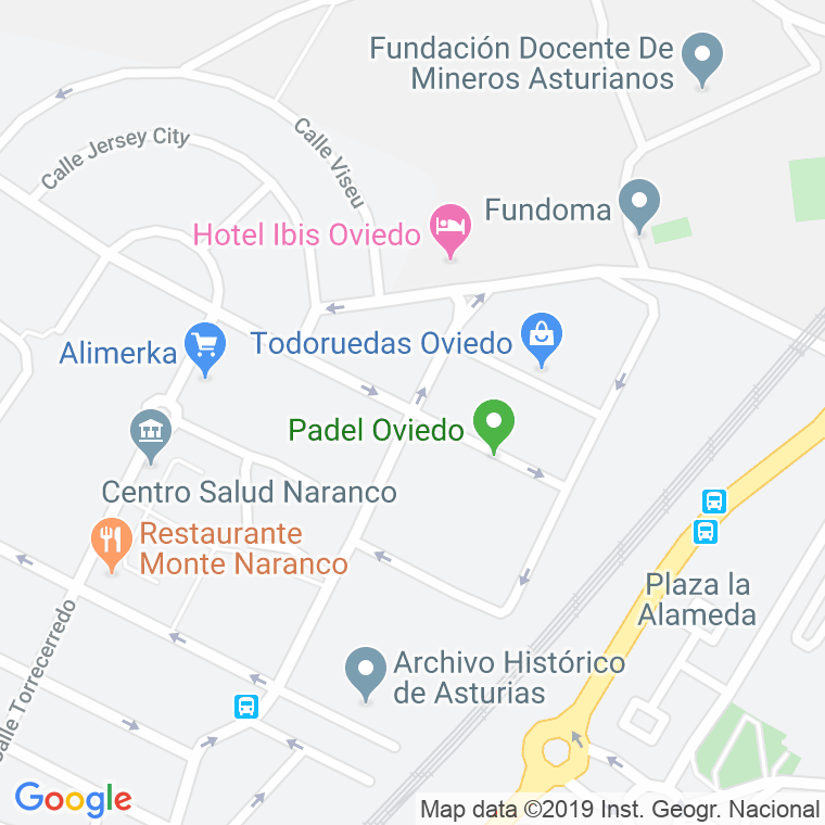 Código Postal calle Perez Galdos en Oviedo