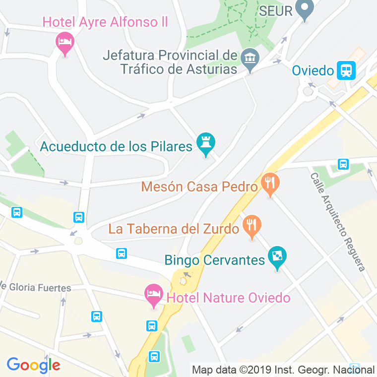 Código Postal calle Pilares, Los en Oviedo