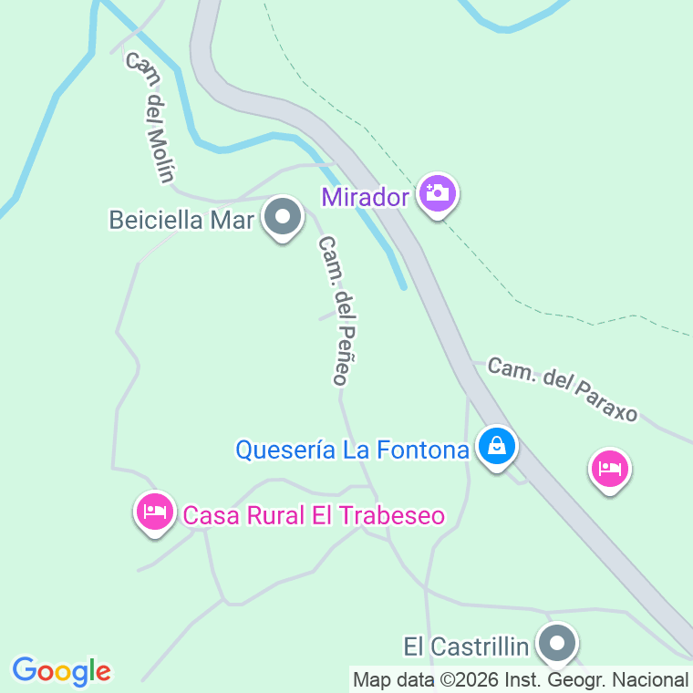 Código postal de Camin Peñeo del en Beiciella