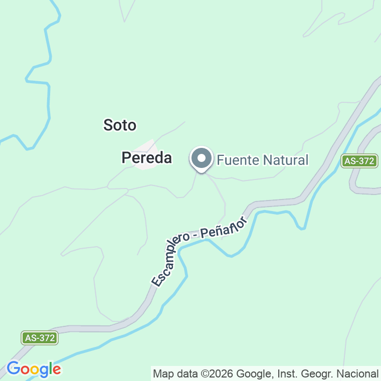 Código postal de Pereda, las (regueras) en Asturias