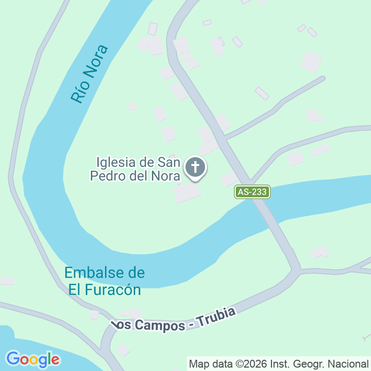 Código postal de Lugar San Pedro de Nora en San Pedru Nora