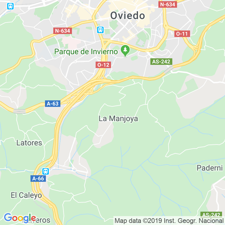 Código Postal de Barreros (La Manjona-oviedo) en Asturias