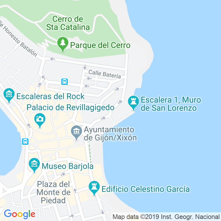 Código Postal calle Arcipreste Ramon Piquero, plaza en Gijón