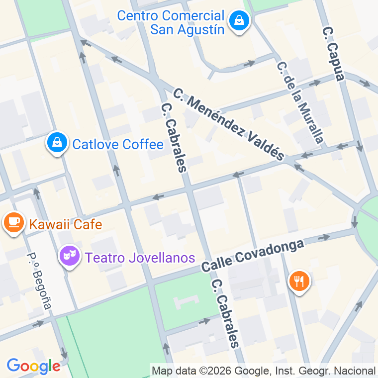 Código postal de Casimiro Velasco   (impares del 1 al 5)  (pares del 2 al 6) en Gijón