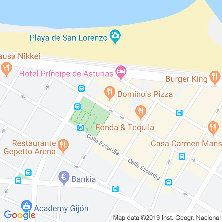 Código Postal calle Emilio Tuya   (Impares Del 1 Al 43)  (Pares Del 2 Al 48) en Gijón