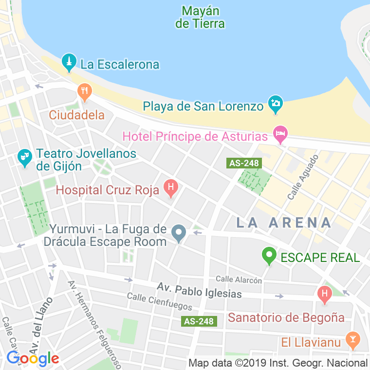 Código Postal calle Marques De Casa Valdes en Gijón