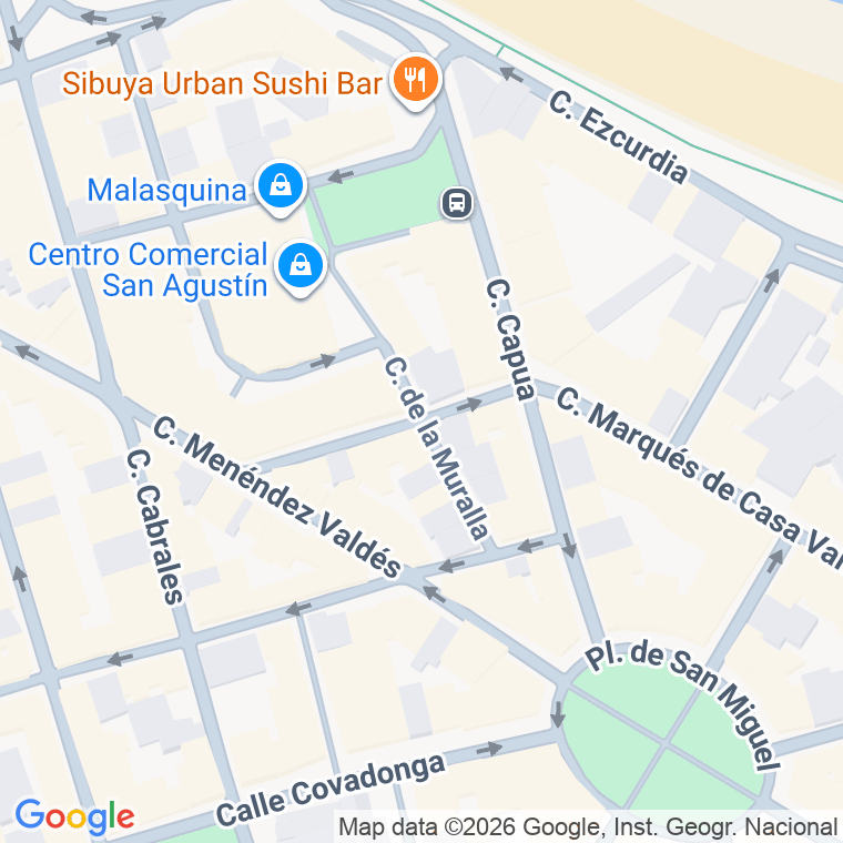 Código postal de Muralla, la en Gijón