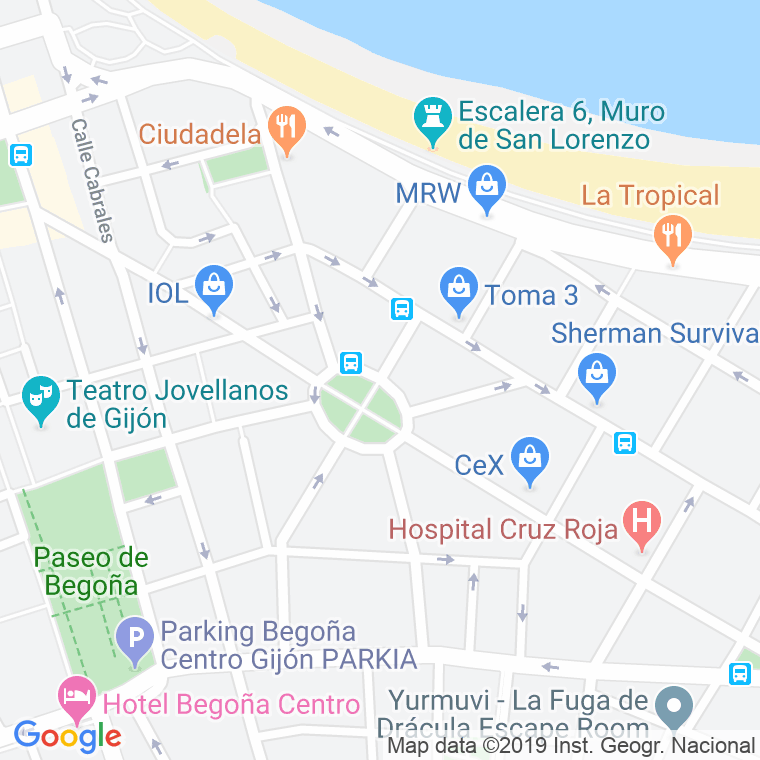 Código Postal calle San Miguel, De, plaza en Gijón