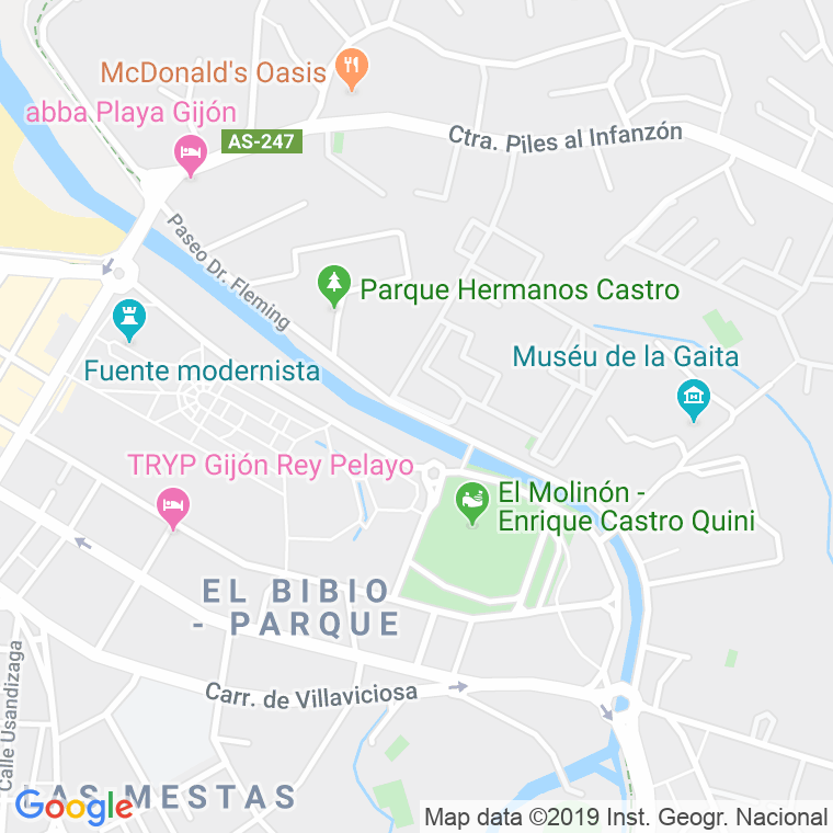 Código Postal calle Doctor Fleming, paseo en Gijón