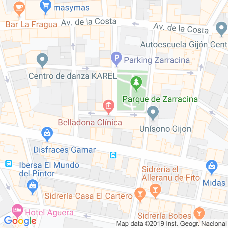 Código Postal calle Acebal Y Rato en Gijón