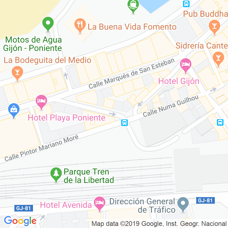 Código Postal calle Belmonte De Miranda en Gijón
