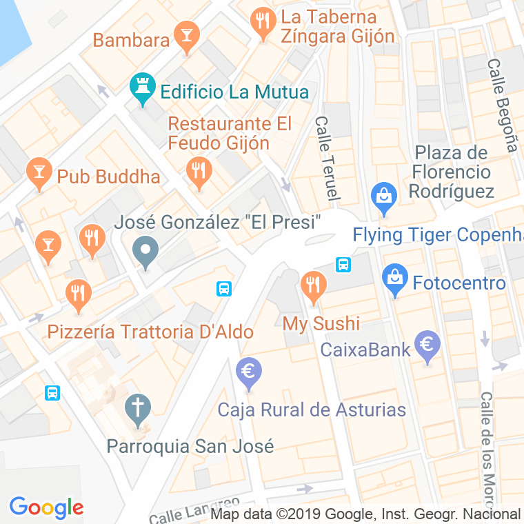 Código Postal calle Carmen en Gijón