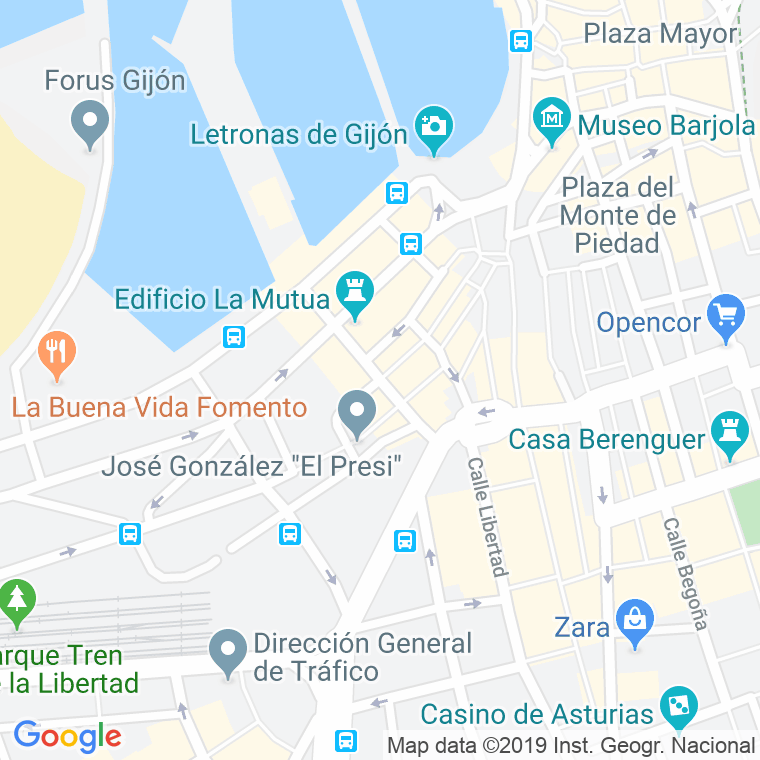 Código Postal calle Cervantes en Gijón