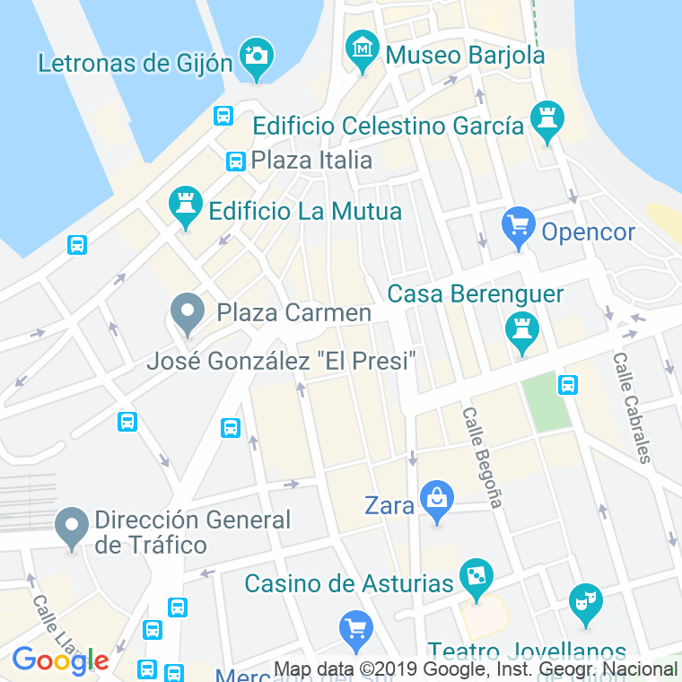 Código Postal calle Corrida en Gijón