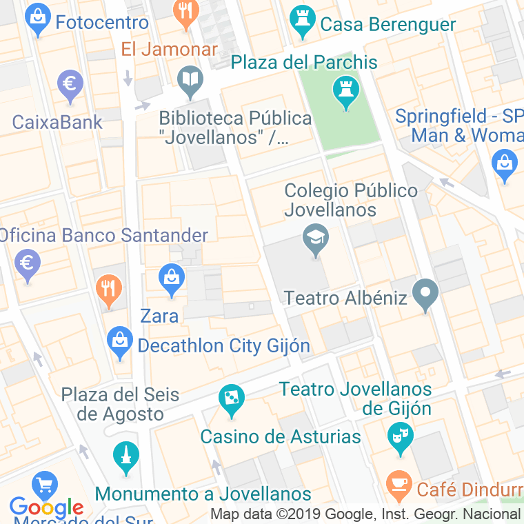 Código Postal calle Fuente Vieja, De La, costanilla en Gijón