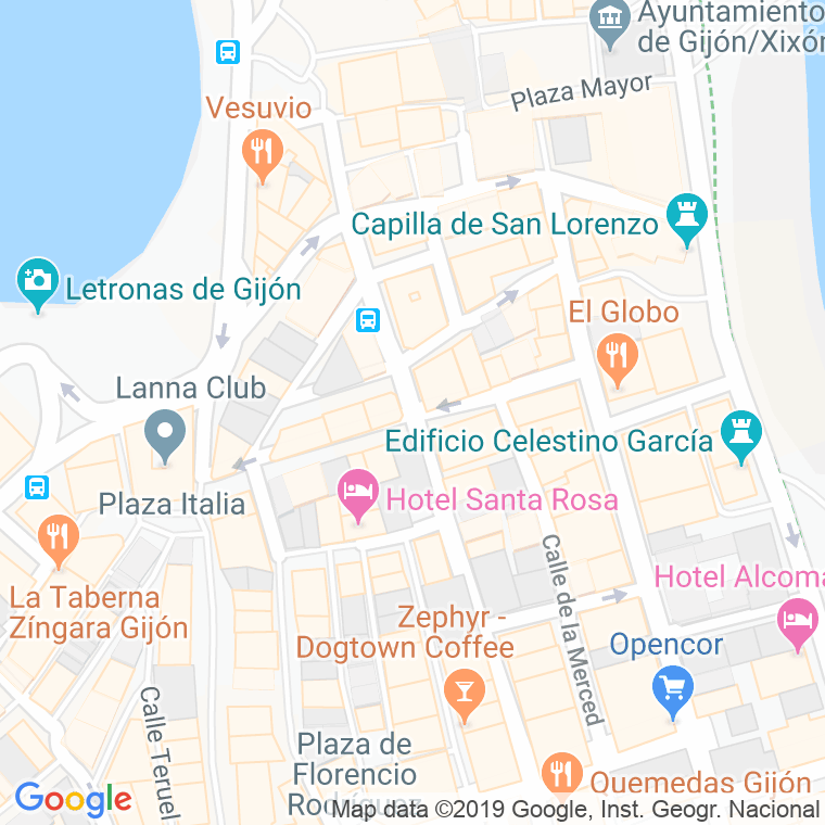 Código Postal calle San Antonio   (Impares Del 17 Al 17) en Gijón