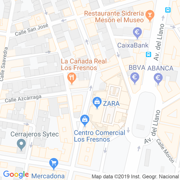 Código Postal calle Aurelio Del Llano en Gijón