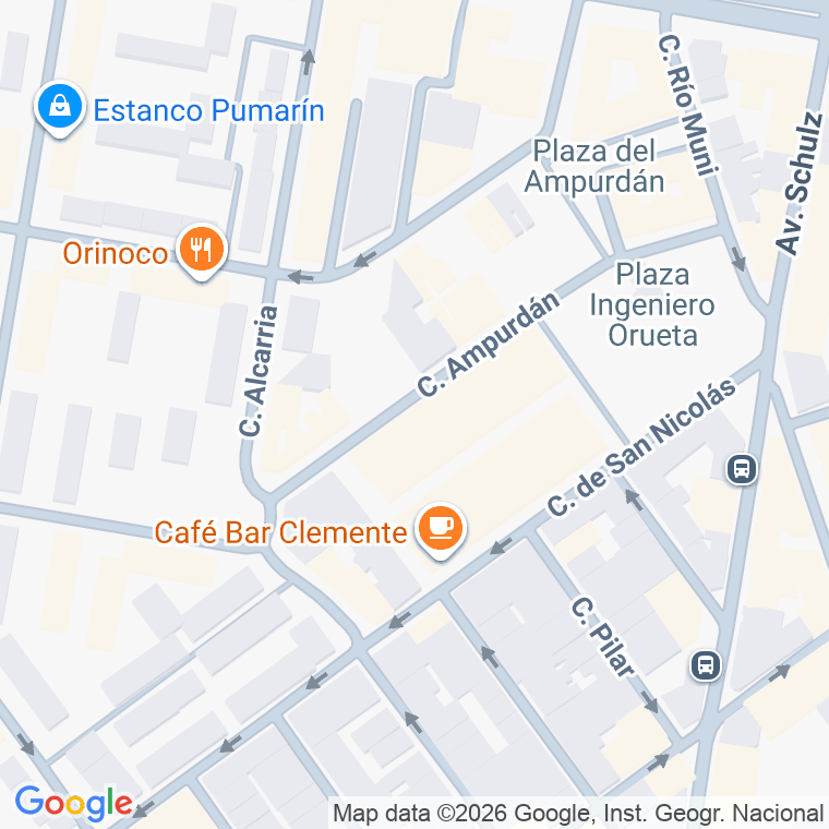 Código postal de Ampurdan, Del, Plaza en Gijón