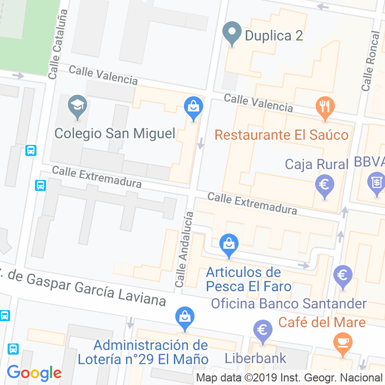 Código Postal calle Extremadura en Gijón