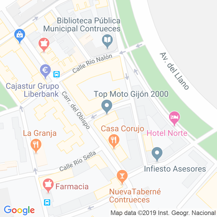 Código Postal calle Horacio Fernandez Inguanzo en Gijón