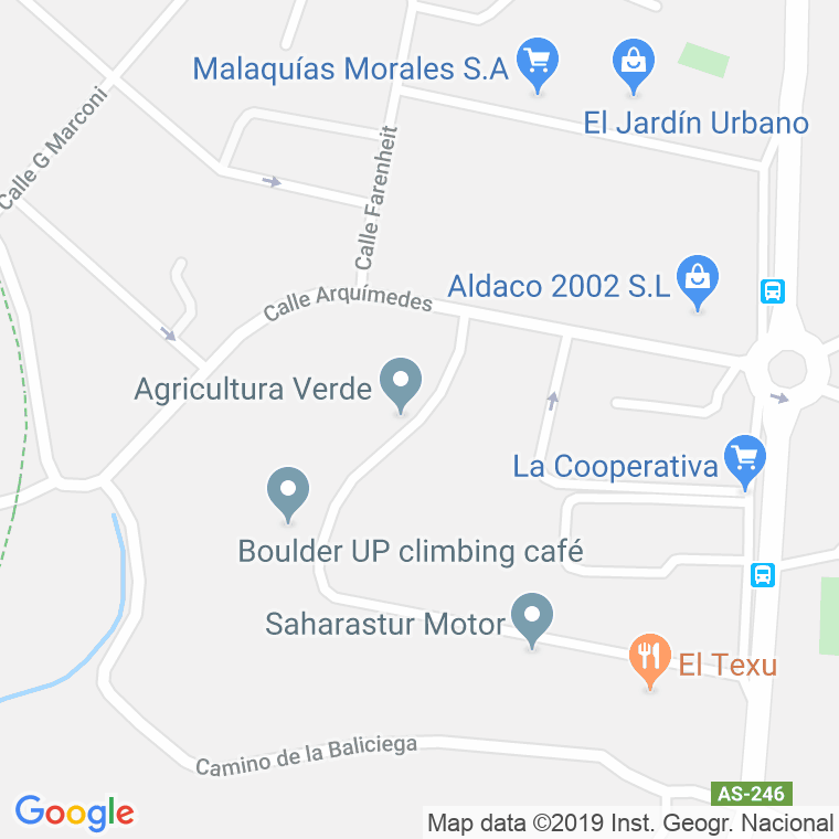 Código Postal calle Alexander Grahan Bell en Gijón