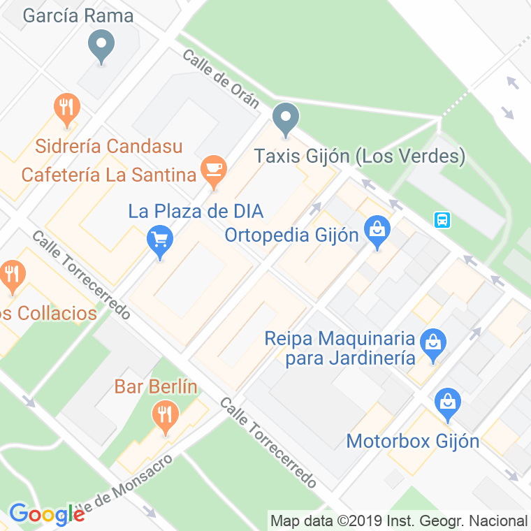 Código Postal calle Campona, La en Gijón