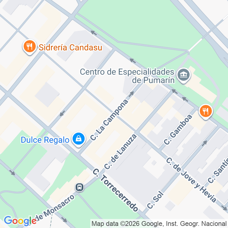 Código postal de Campona, la en Gijón