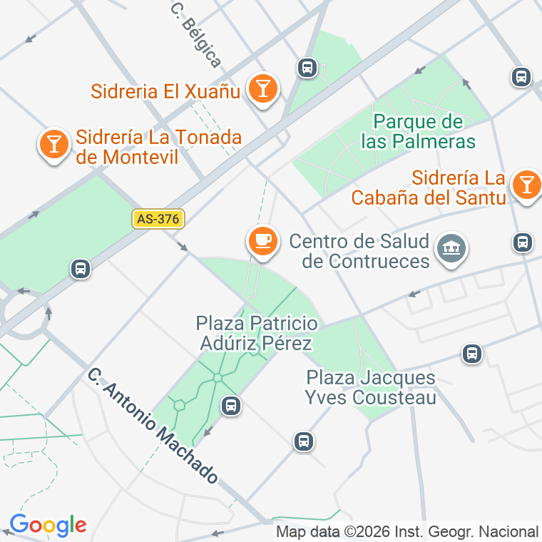 Código postal de Patricio Aduriz Perez, Plaza en Gijón