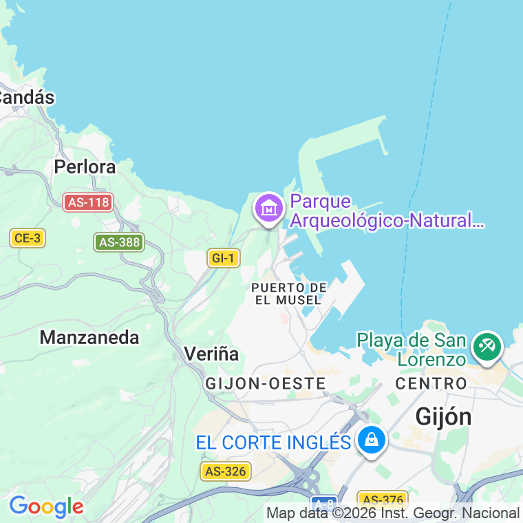 Código postal de Chile en Gijón
