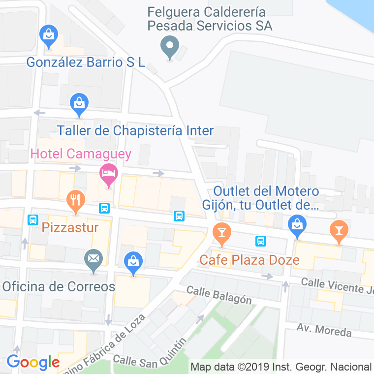 Código Postal calle Coroña en Gijón