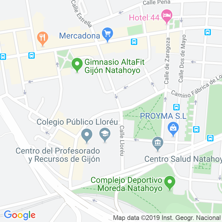 Código Postal calle Cortijo, Del, camino en Gijón