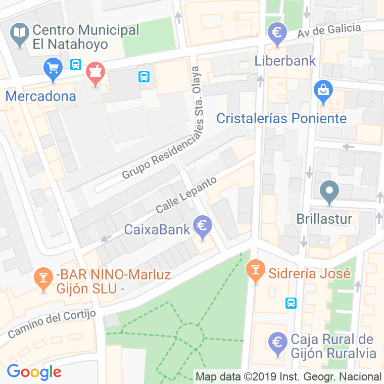 Código Postal calle Lepanto en Gijón