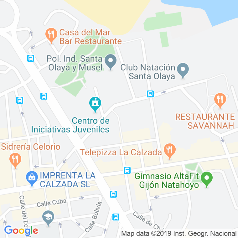 Código Postal calle Rafaela Lozana en Gijón