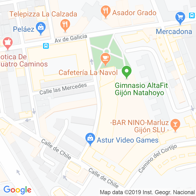 Código Postal calle Rosalia De Castro en Gijón