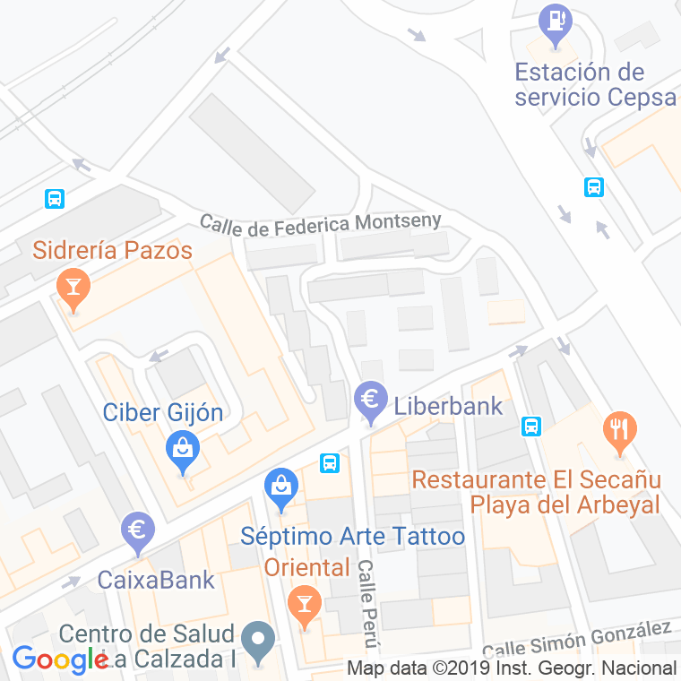 Código Postal calle Alameda De Jove en Gijón