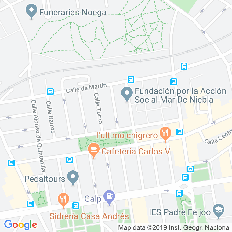 Código Postal calle Cabrilleros en Gijón