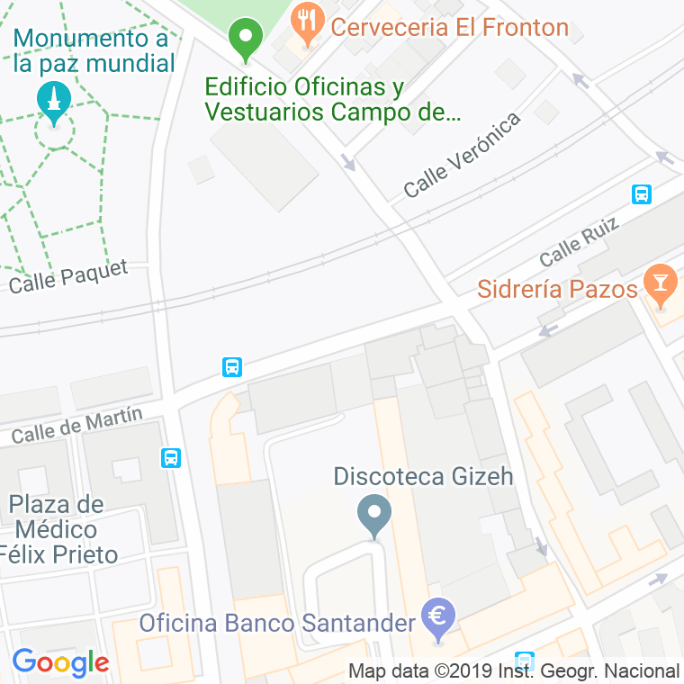 Código Postal calle Florez Estrada en Gijón