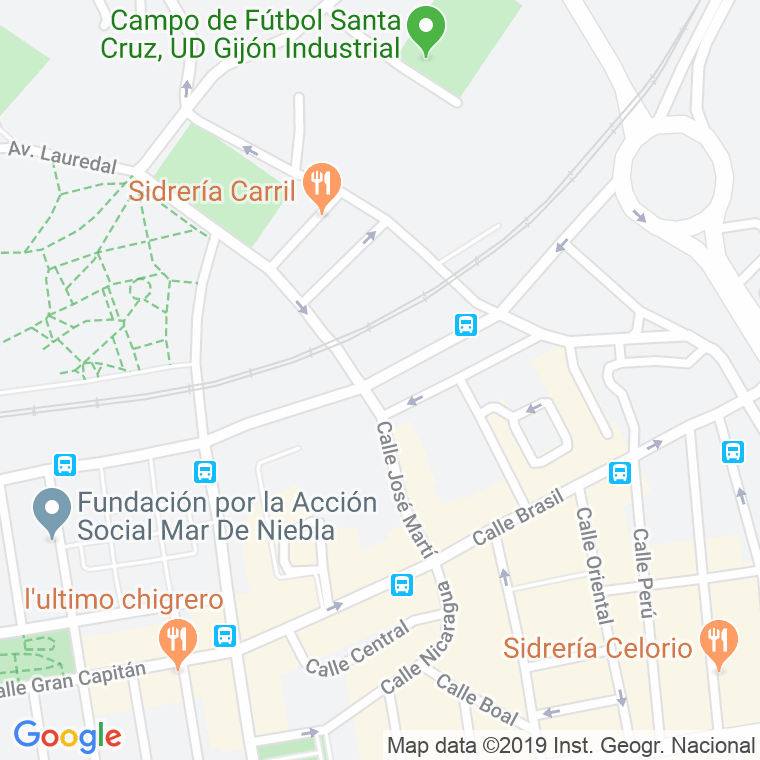 Código Postal calle Ruiz en Gijón