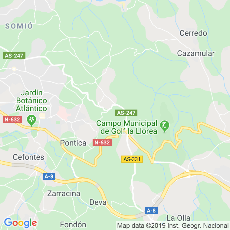 Código Postal de Lloreda (Gijon) en Asturias