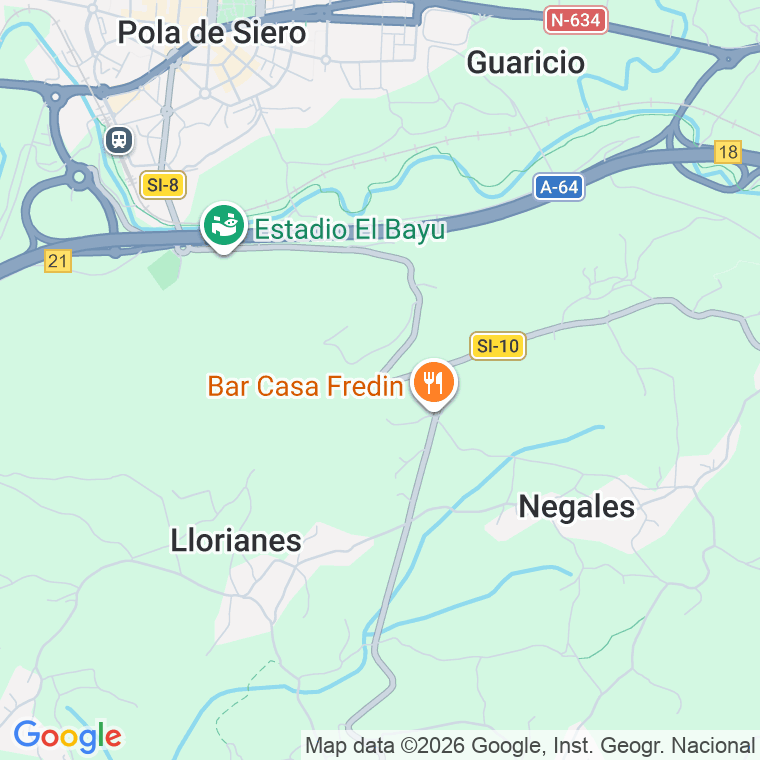 Código postal de Carrera, la (pola de Siero) en Asturias