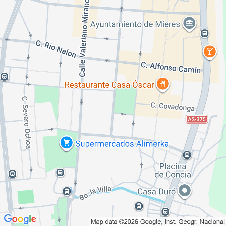 Código postal de Plaza Libertad la en Mieres del Camín
