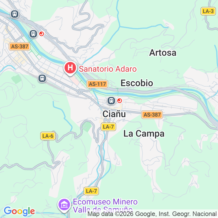 Código postal de Ciaño en Asturias
