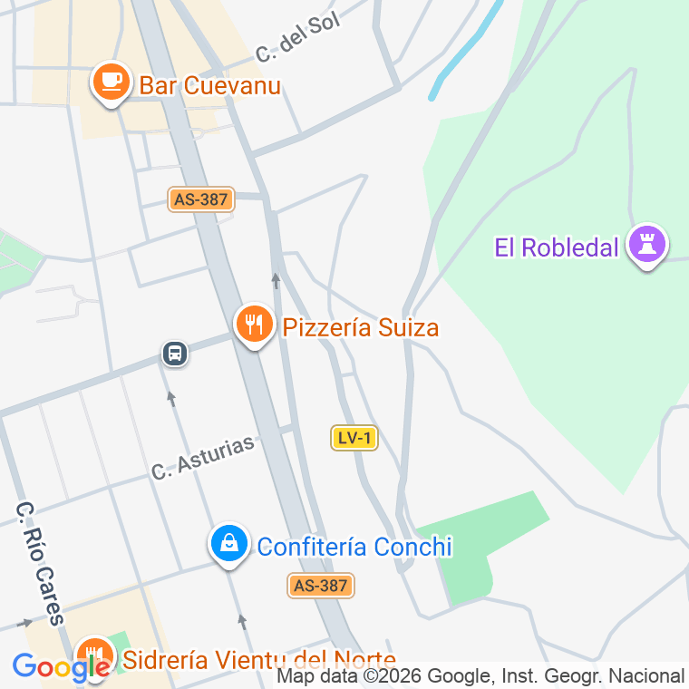 Código postal de Calle Tejera Sur en Pola de Laviana