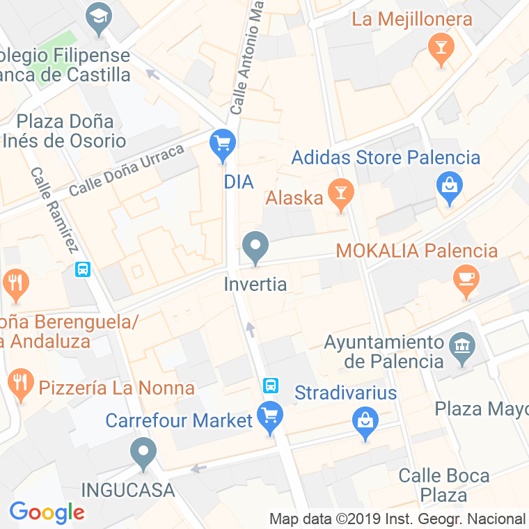 Código Postal calle Barrio Y Mier en Palencia
