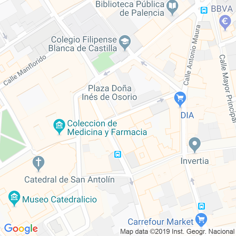 Código Postal calle Doña Urraca   (Impares Del 1 Al Final)  (Pares Del 2 Al Final) en Palencia