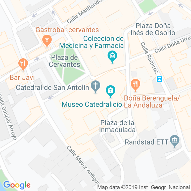 Código Postal calle Inmaculada Concepcion en Palencia