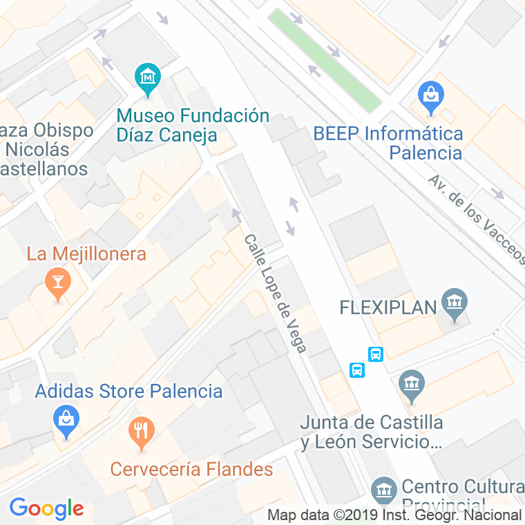 Código postal de Lope de Vega en Palencia